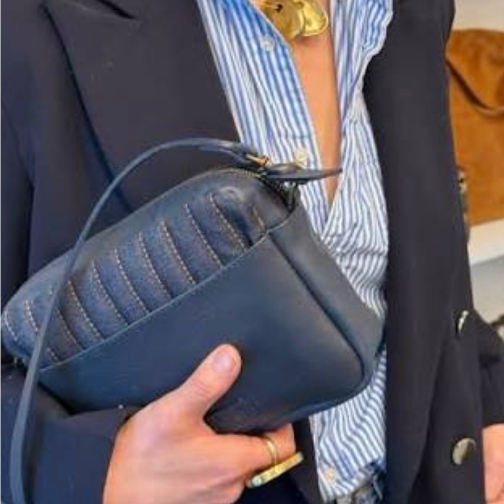 Parker Thatch Leather and Denim Amelia Bag